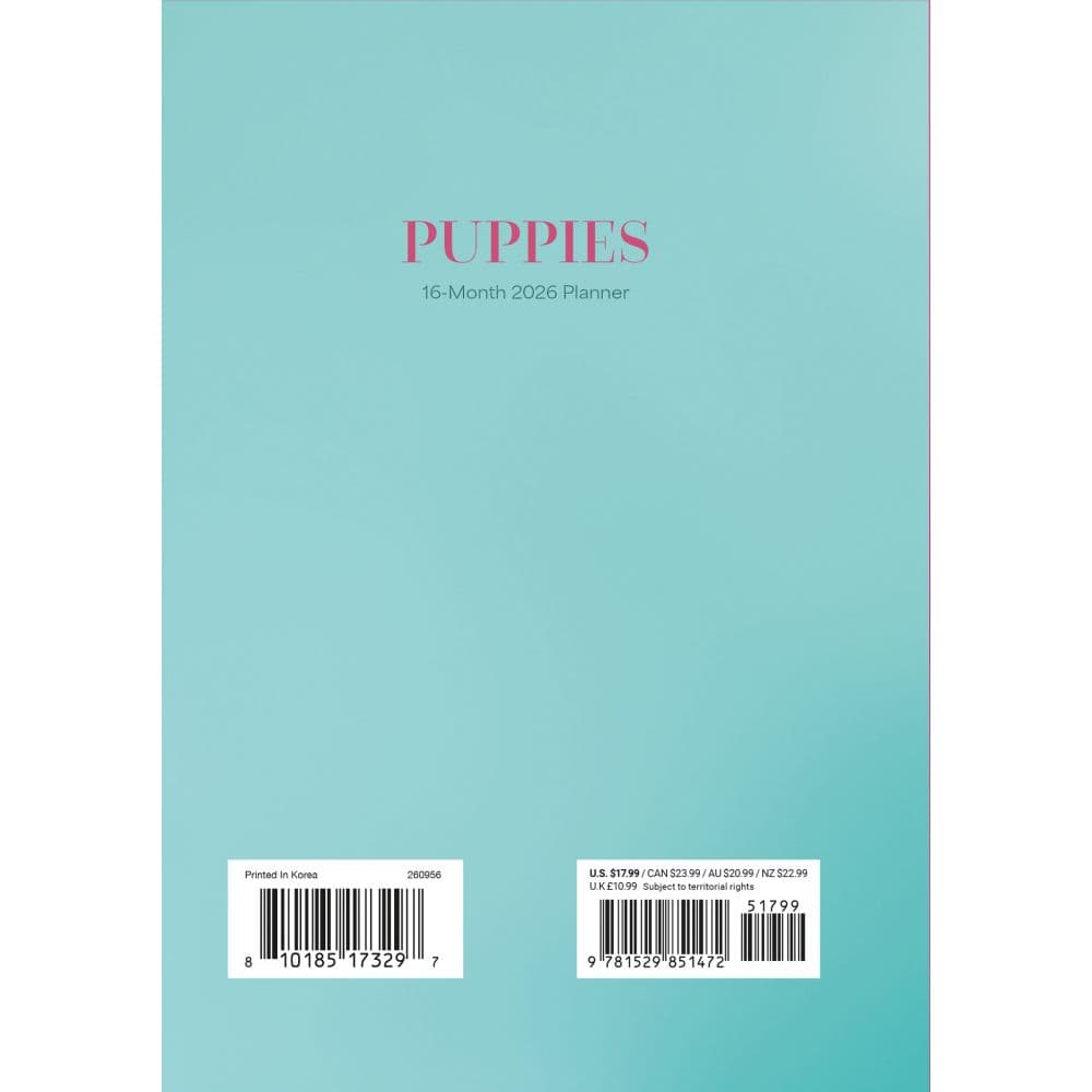 Puppies 2026 Engagement Planner First Alternate Image