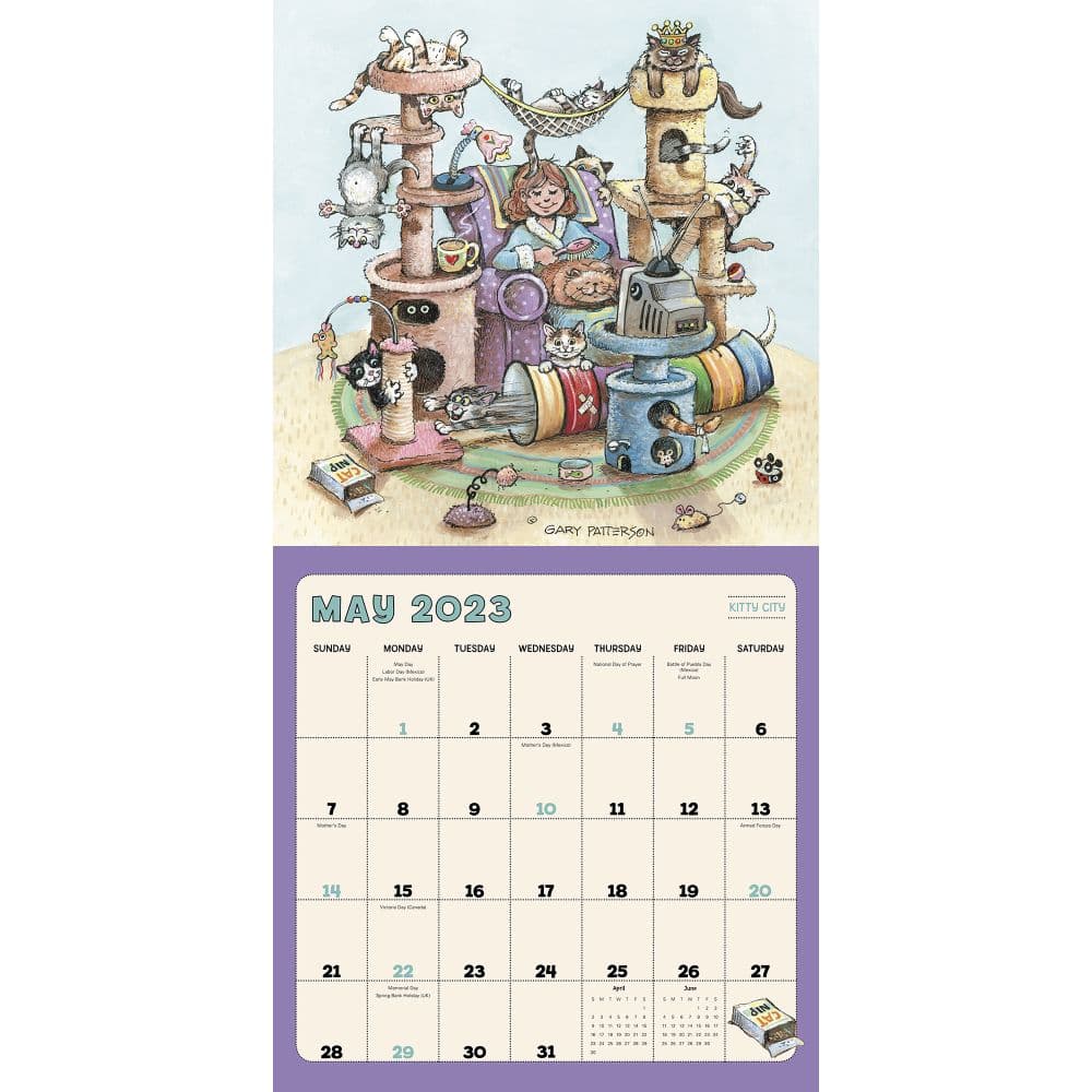 Gary Pattersons Cats 2023 Wall Calendar Calendars