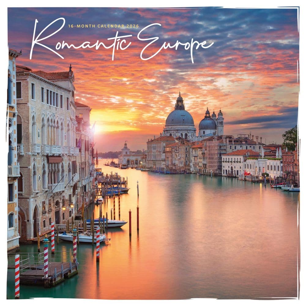 Romantic Europe Special Value 2026 Wall Calendar Main Image