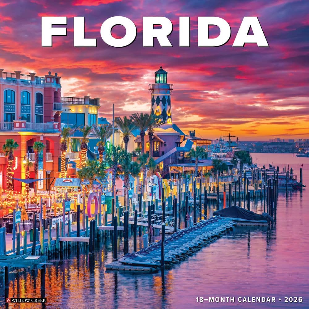 Florida Travel and Events 2026 Wall Calendar Main Image