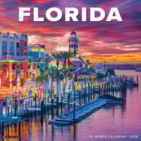 image Florida Travel and Events 2026 Wall Calendar Main Image