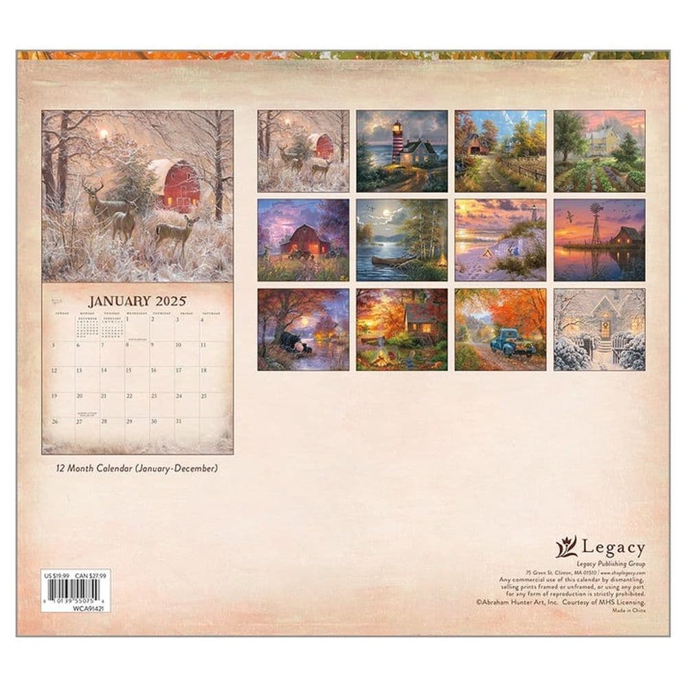 Four Seasons 2025 Wall Calendar First Alternate Image width=&quot;1000&quot; height=&quot;1000&quot;
