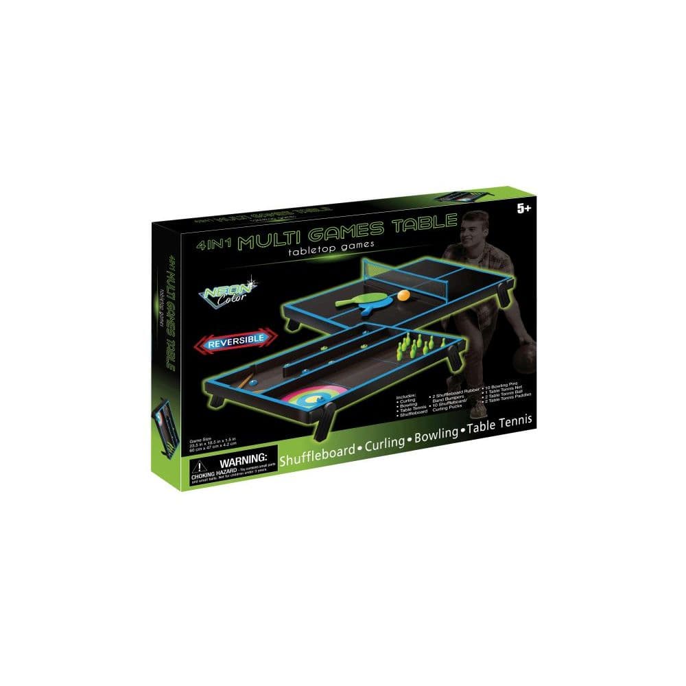 Tabletop Neon 4 in 1 Games