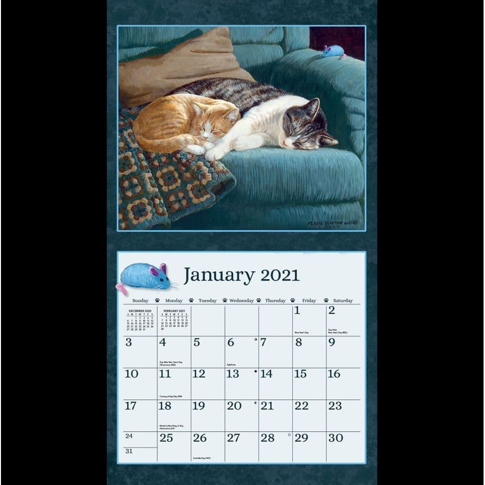 Love of Cats Wall Calendar by Persis Clayton Weirs