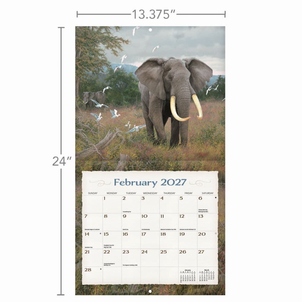 Spirit of Africa 2027 Wall Calendar Third Alternate Image