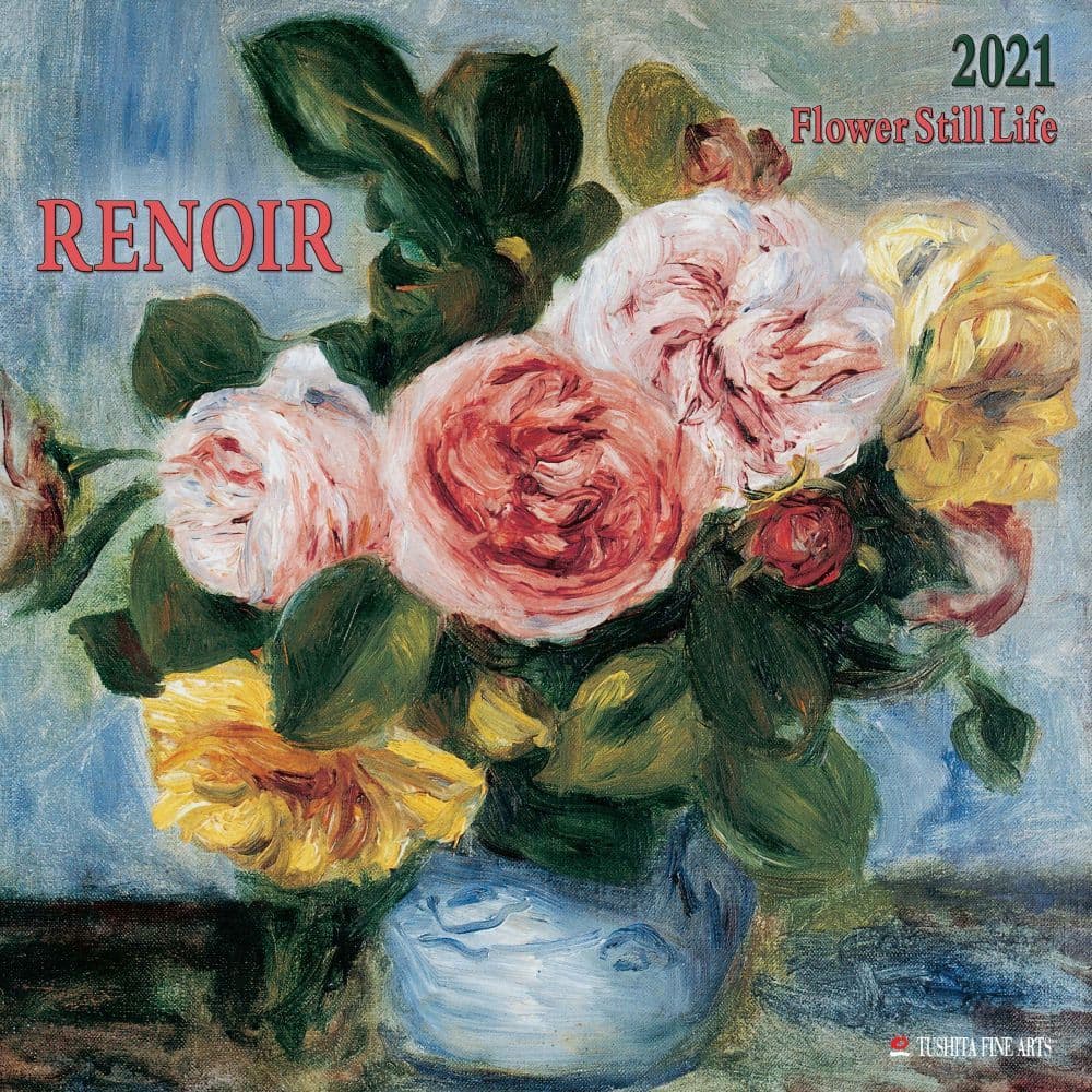 Renoir Flowers Wall Calendar