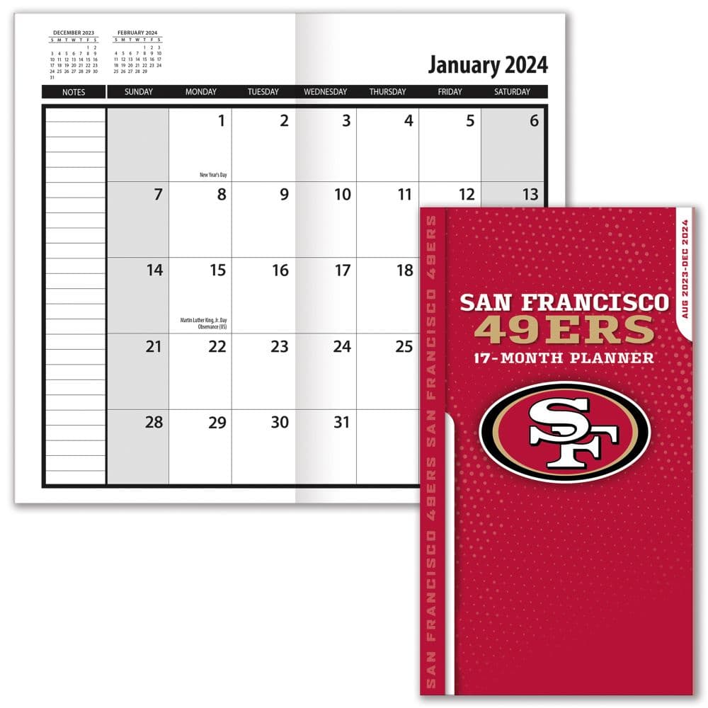 NFL San Francisco 49ers 17 Month Pocket Planner First Alternate Image width=&quot;1000&quot; height=&quot;1000&quot;