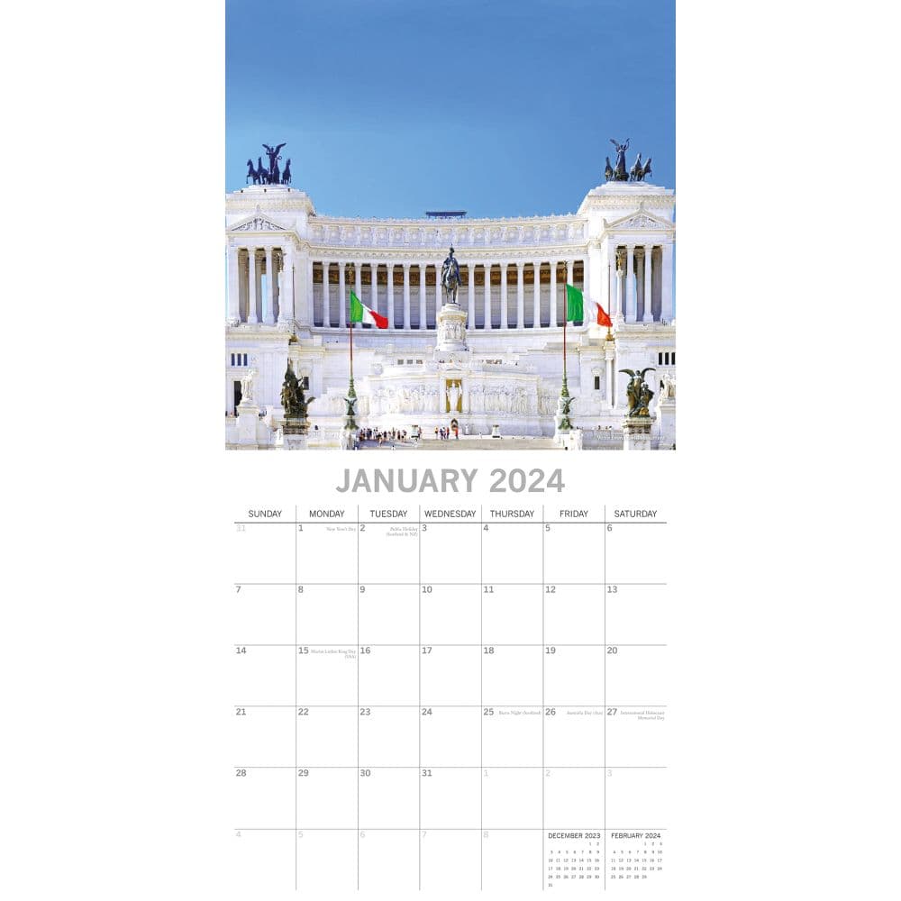 Rome 2024 Wall Calendar