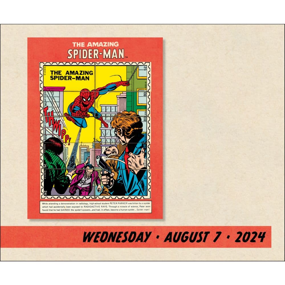 Marvel Value Stamps 2024 Desk Calendar