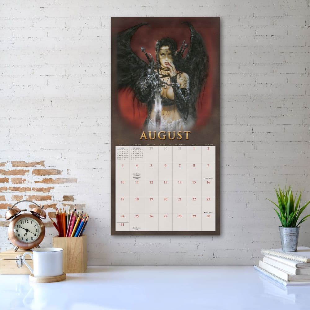 The Fantasy Art 2025 Wall Calendar by Luis Royo - Calendars.com