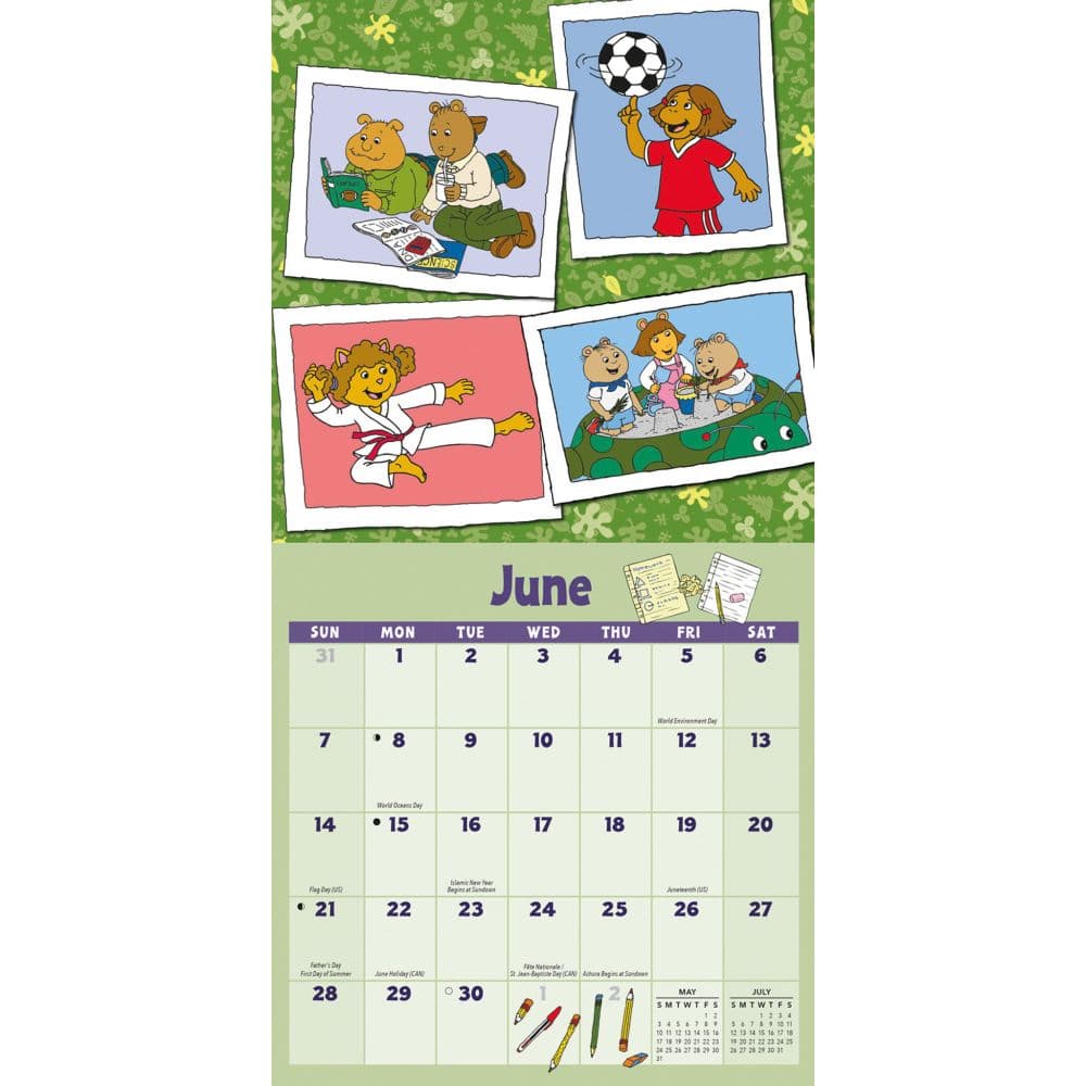Arthur 2026 Mini Wall Calendar Third Alternate Image
