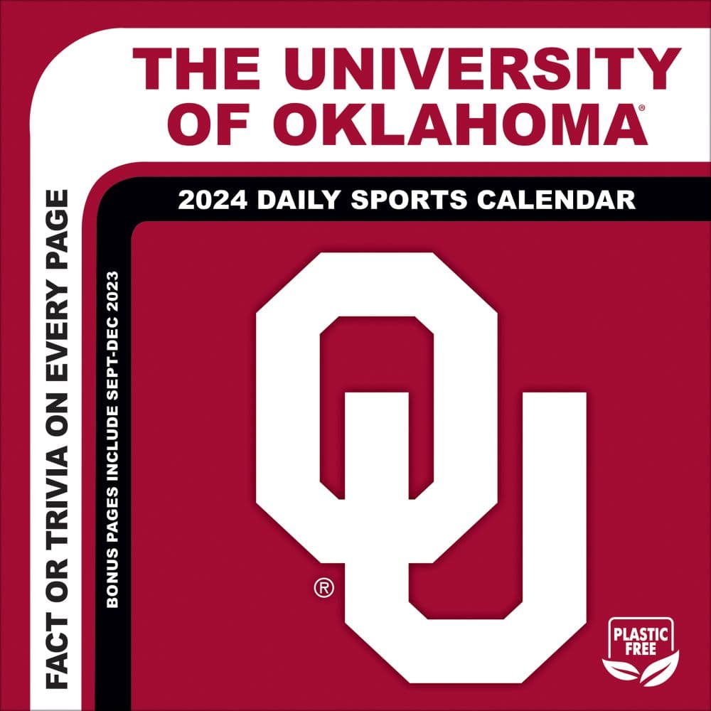 COL Oklahoma Sooners 2024 Desk Calendar