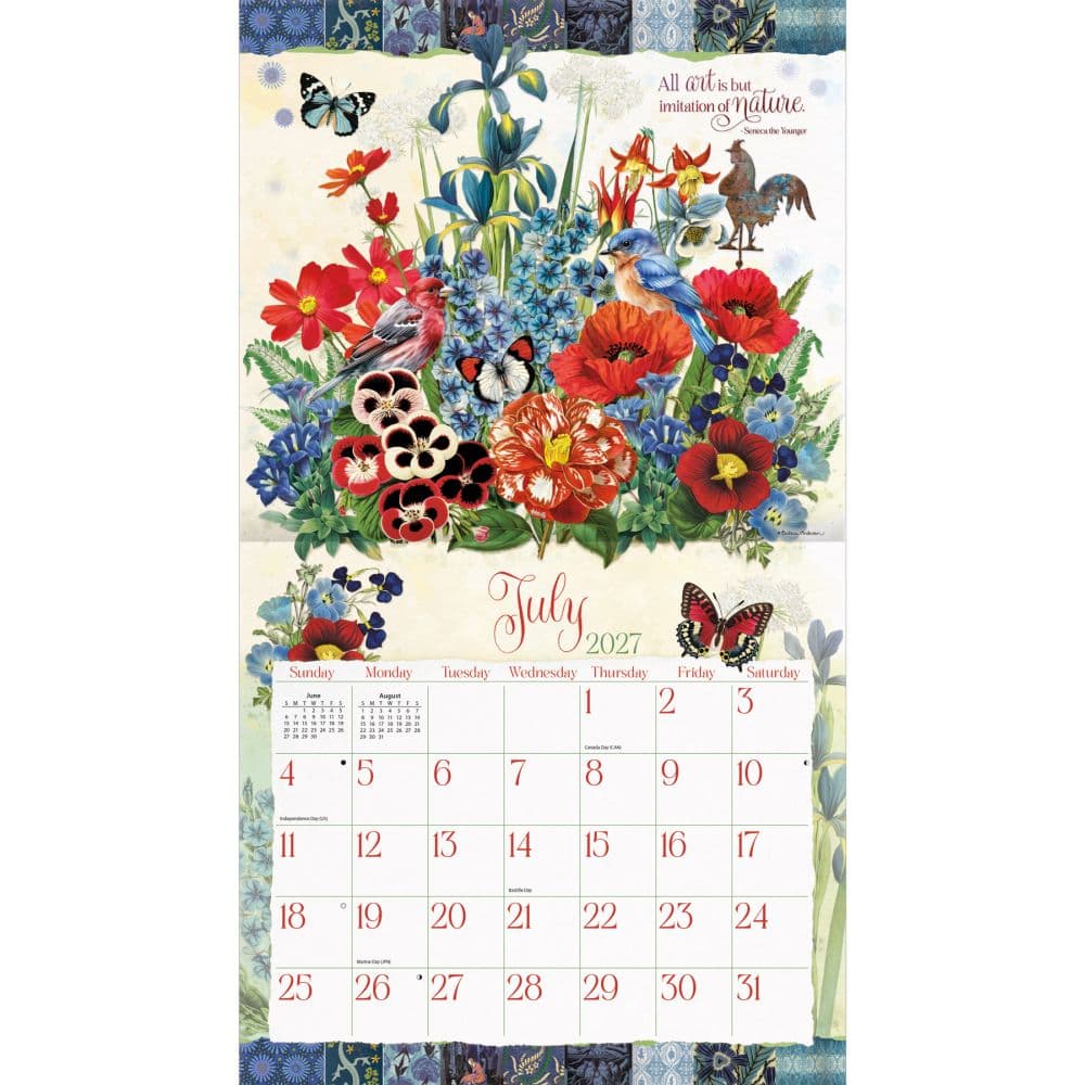 Garden Botanicals 2027 Wall Calendar by Barbara Anderson Second Alternate Image