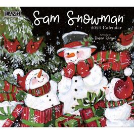 Susan Winget Sam Snowman 2024 Wall Calendar