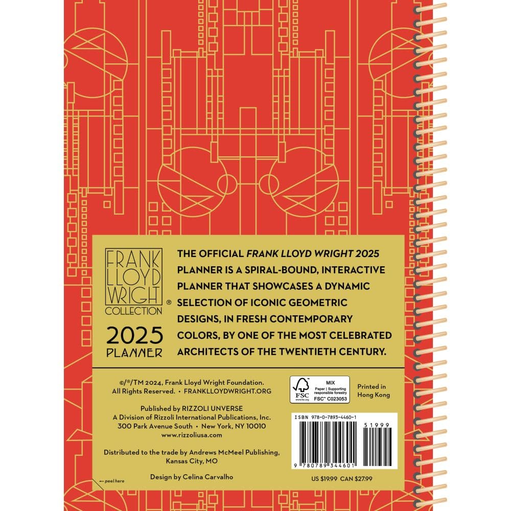 Frank Lloyd Wright 2025 Planner