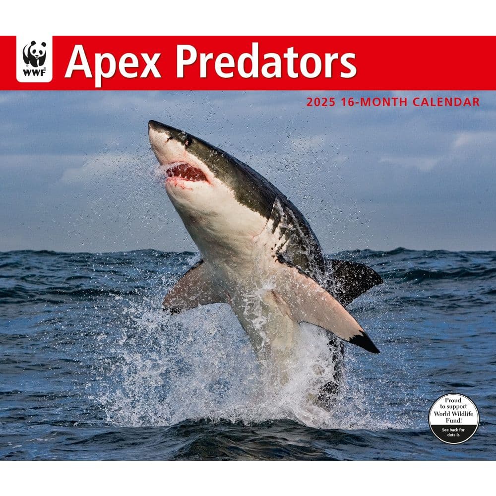 Apex Predators WWF 2025 Wall Calendar