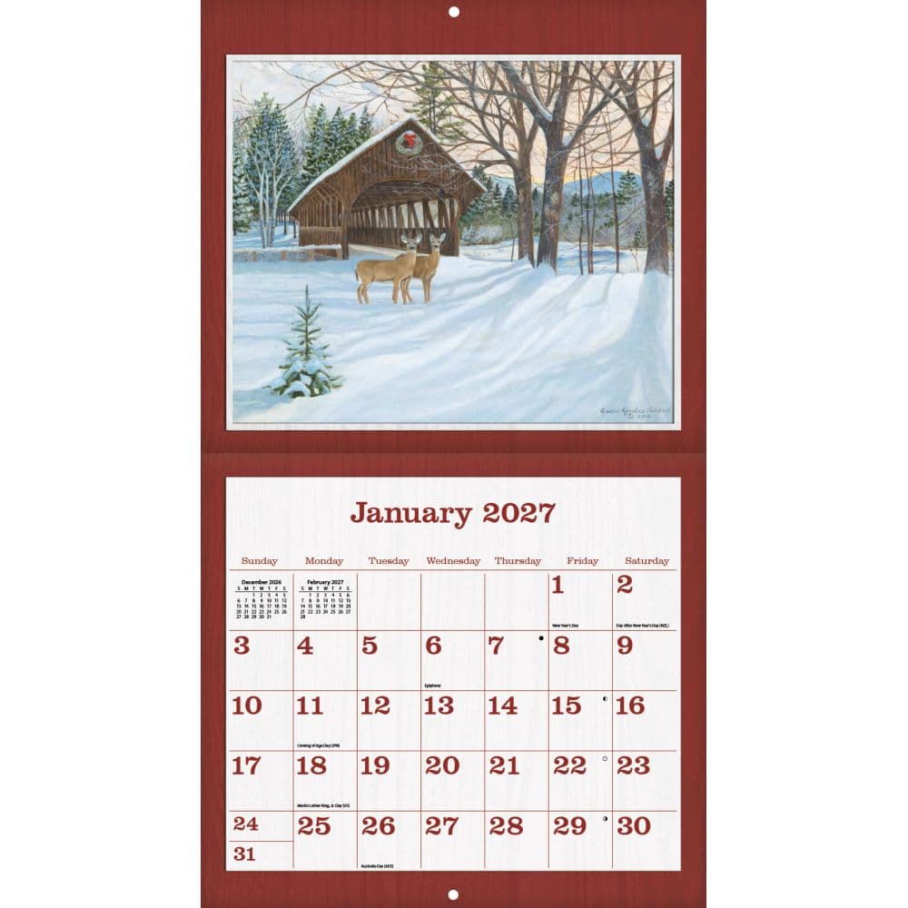 Covered Bridge 2027 Wall Calendar by Susan Knowles Jordan Second Alternate Image