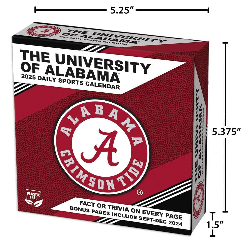 COL Alabama Crimson Tide 2025 Desk Calendar Fifth Alternate Image