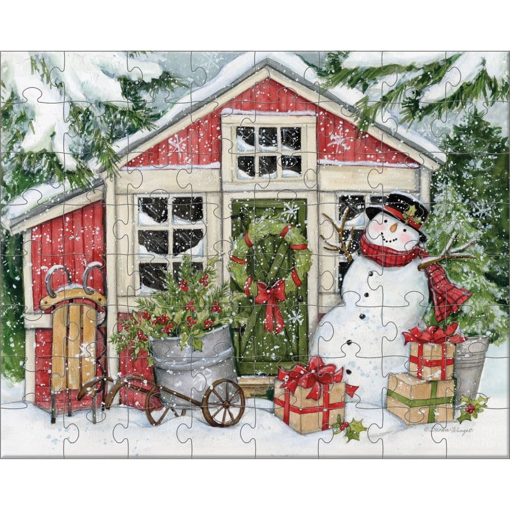Snowman Friends Large 4 Pack Puzzle Set Sixth Alternate Image
