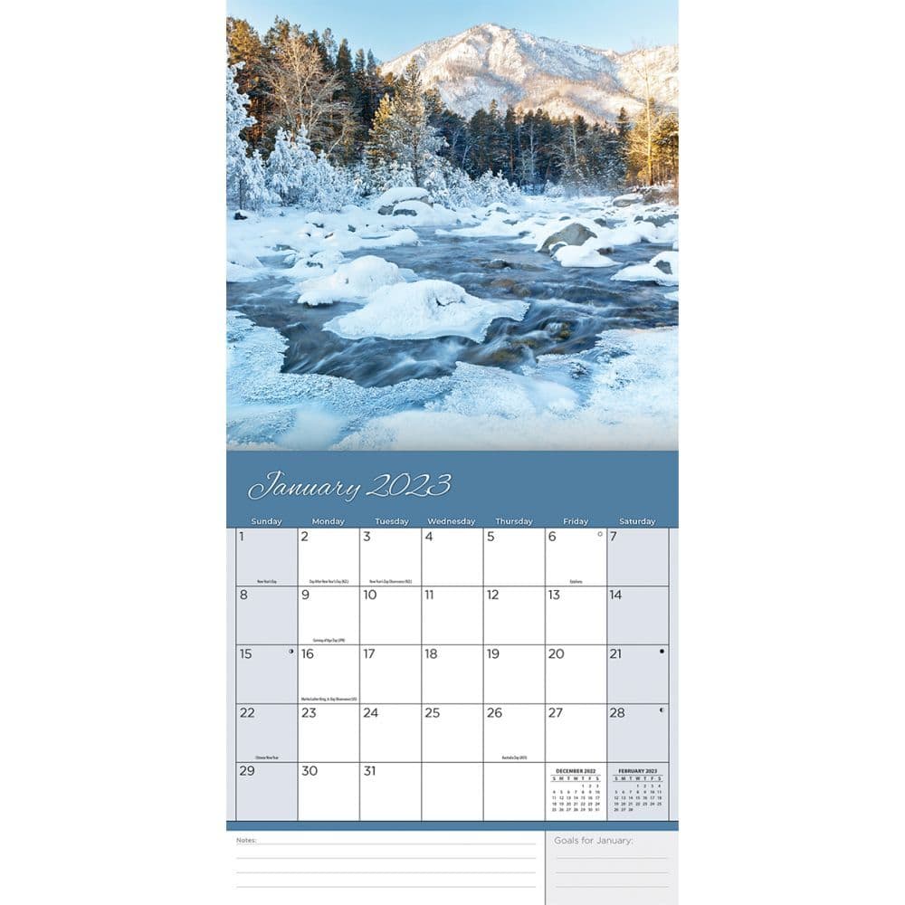 2023 Mini Wall Calendar Seasons Photo 2023 Mini Wall Calendar