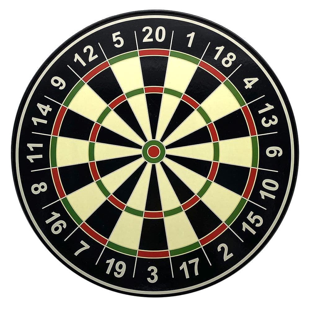 16 Inch Magnetic Dartboard front of dartboard