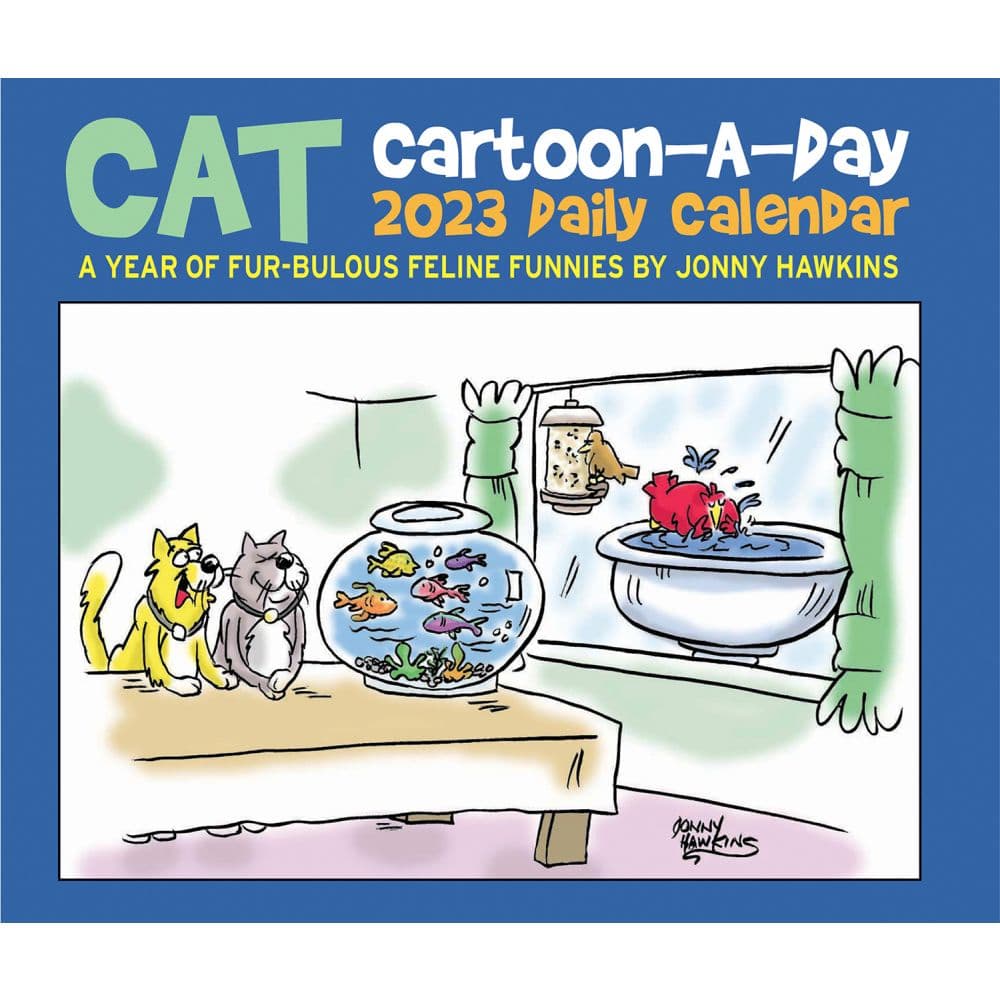 Cat Cartoon-A-Day 2023 Desk Calendar - Calendars.com