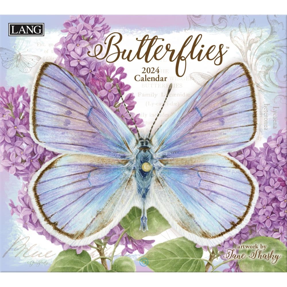 Butterflies Art 2024 Wall Calendar Main Image