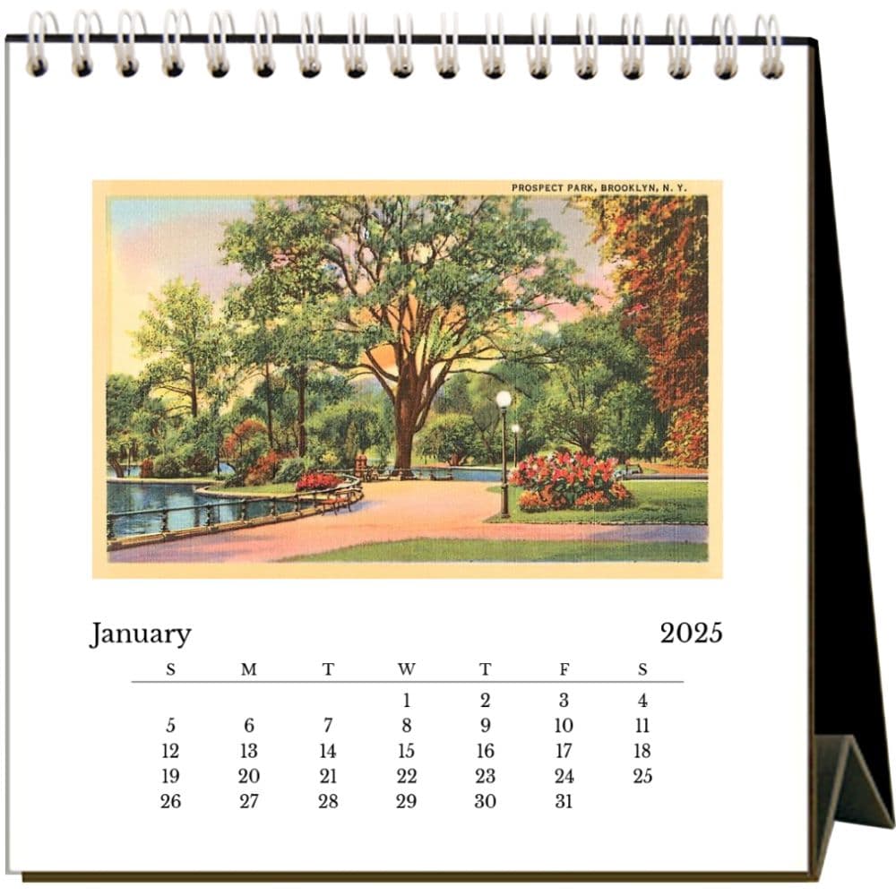 Nostalgic Brooklyn 2025 Easel Desk Calendar Second Alternate Image width="1000" height="1000"