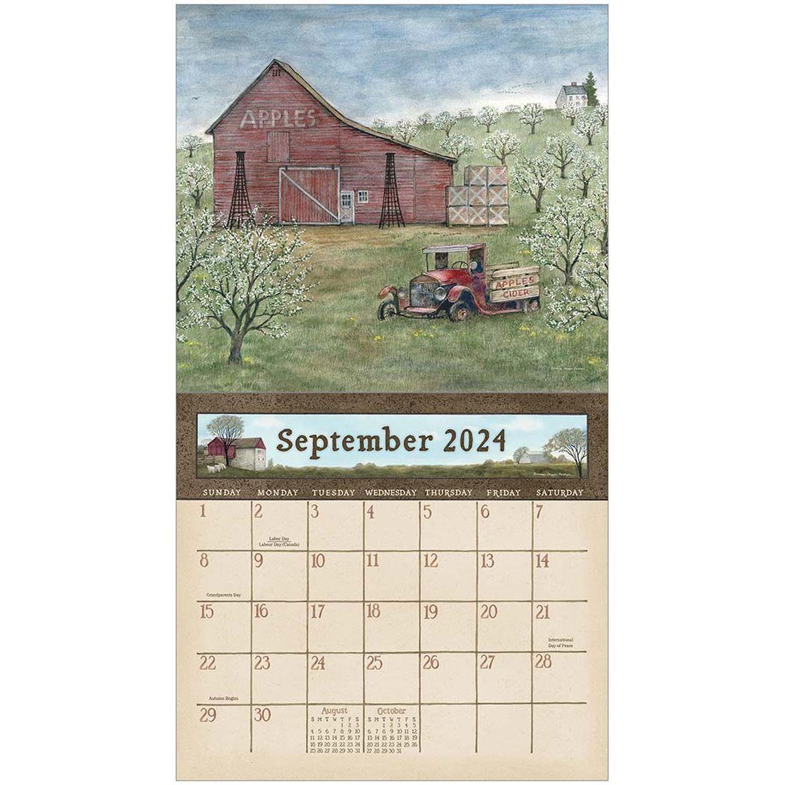 Country Path Fisher 2023 Wall Calendar