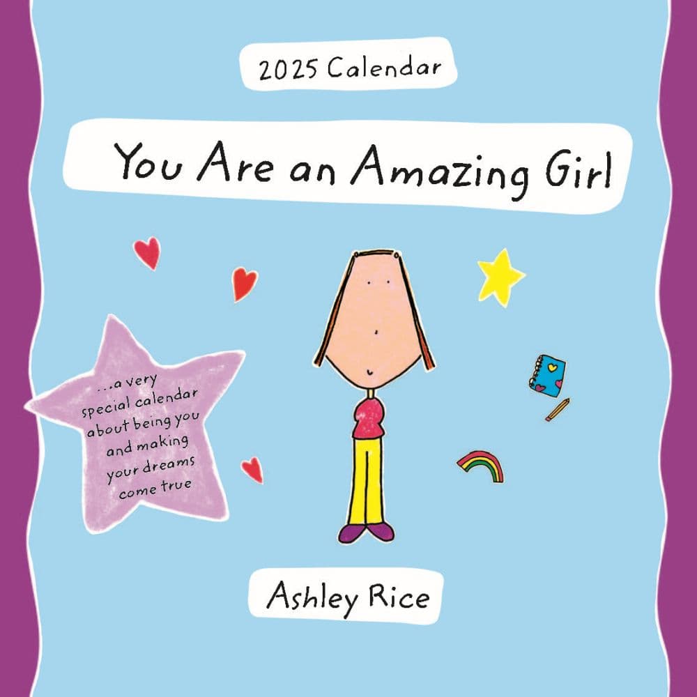 Suzy Toronto You Are A Girl Who Can Do Anything 2025 Wall Calendar Main Image