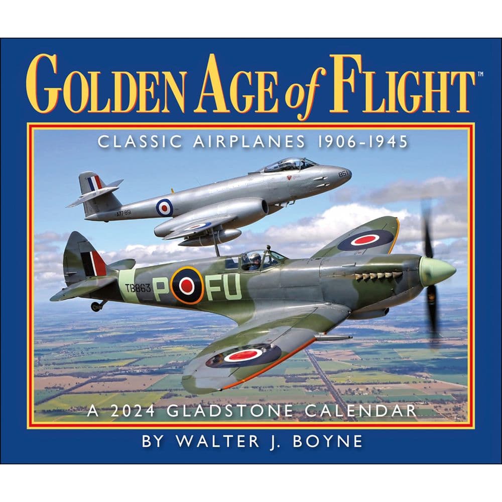 Golden Age of Flight 2024 Desk Calendar