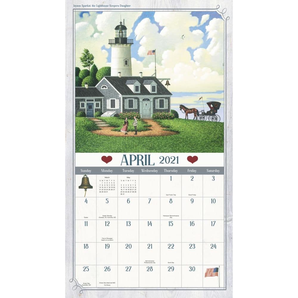 Wysocki Americana Wall Calendar