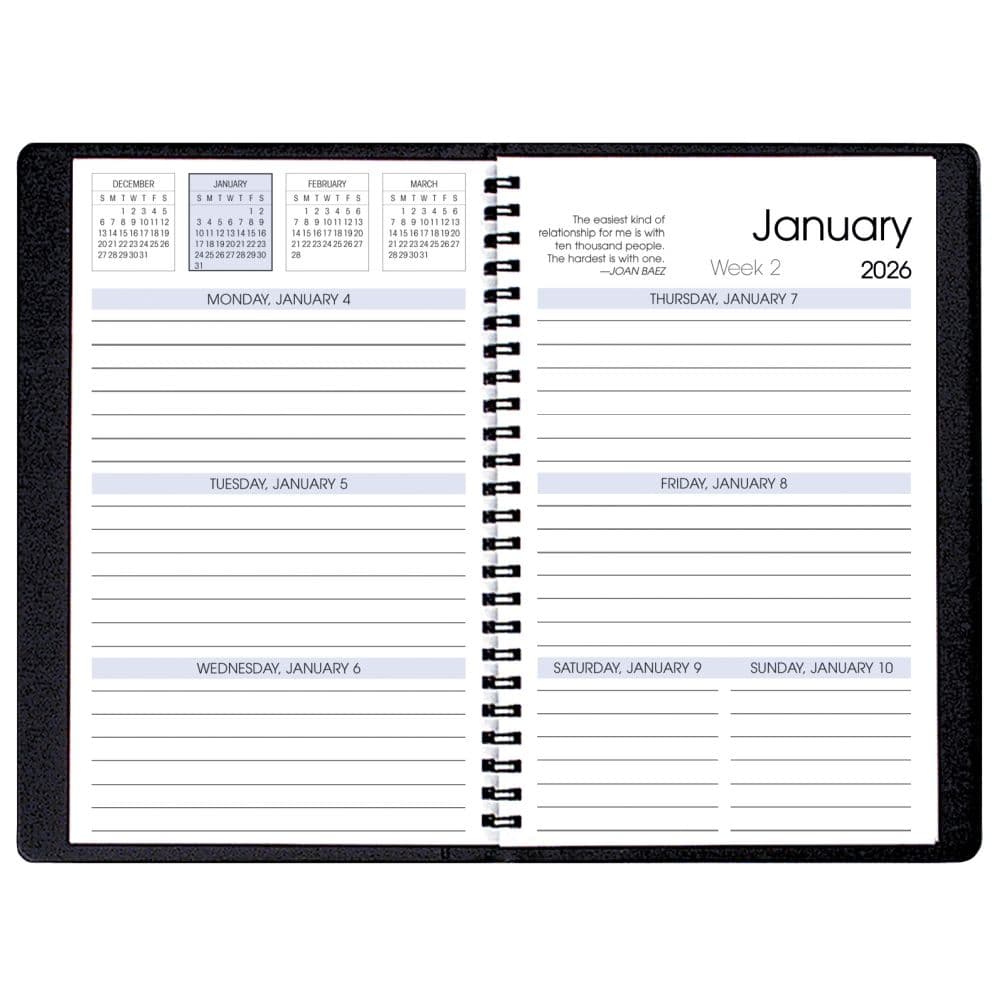 Wildflowers Weekly 2026 Planner First Alternate Image