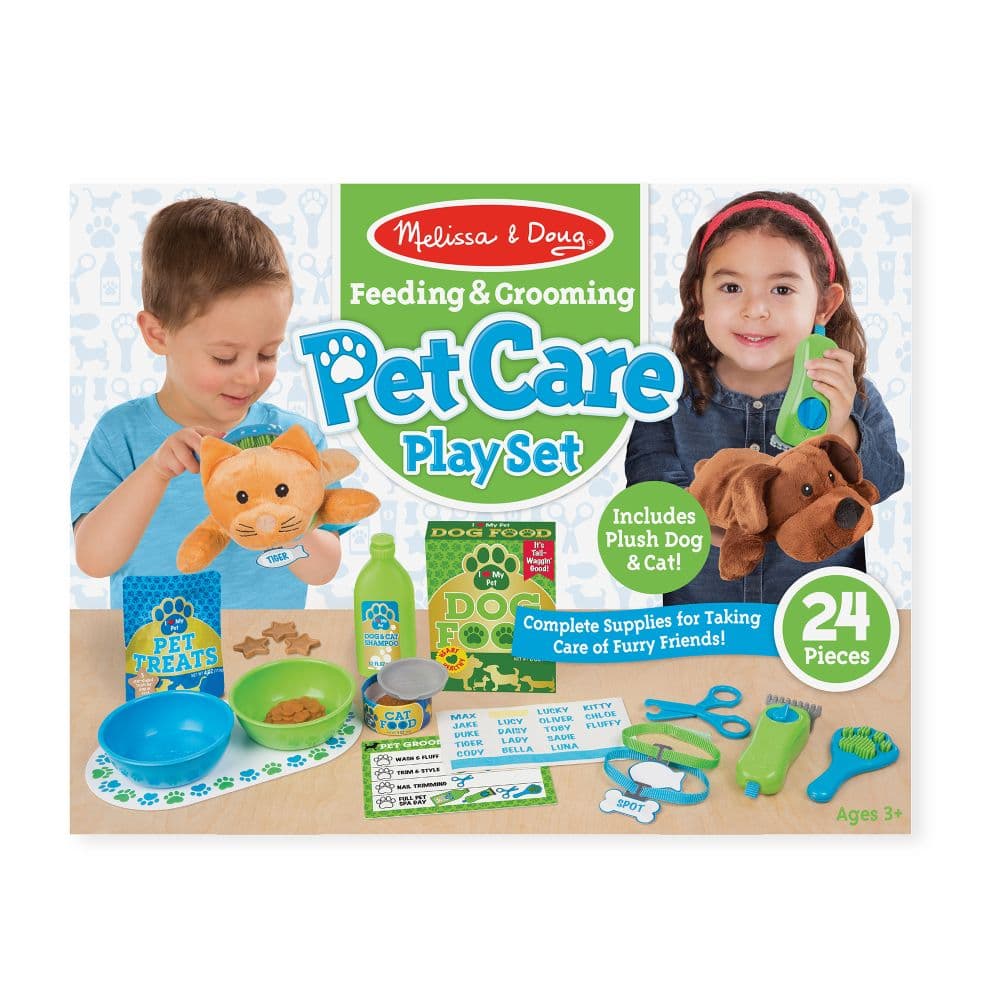 Feeding and Grooming Pet Care Playset Main Image