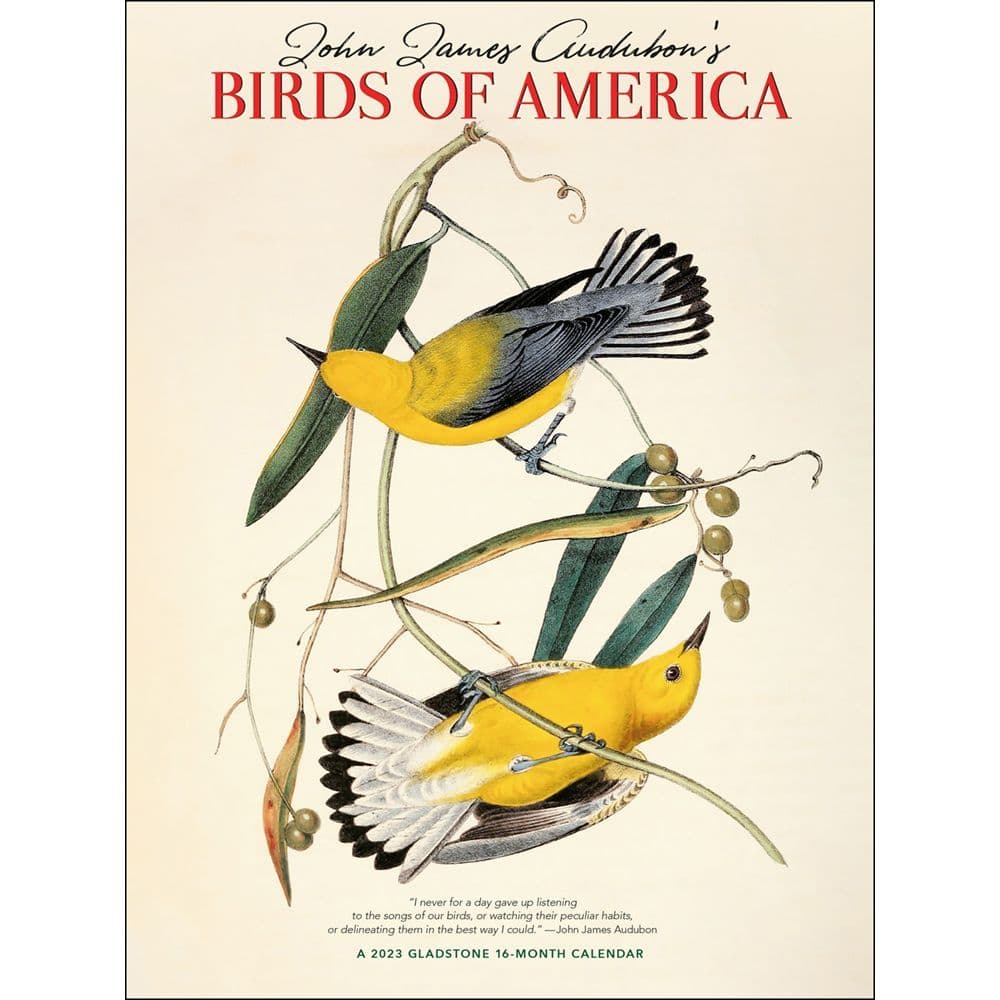 Audubon Calendar 2023 Audubon Birds Of America 2023 9X12 Narrow Wall Calendar - Calendars.com