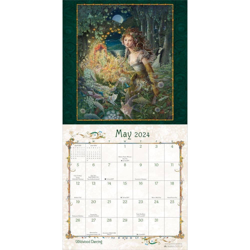 Women of Myth and Magic 2024 Wall Calendar interior 2