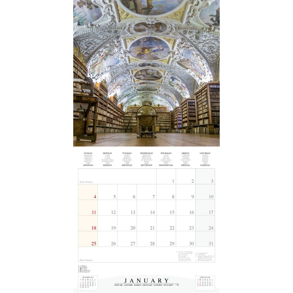 Culture Of Books 2026 Wall Calendar Second Alternate Image