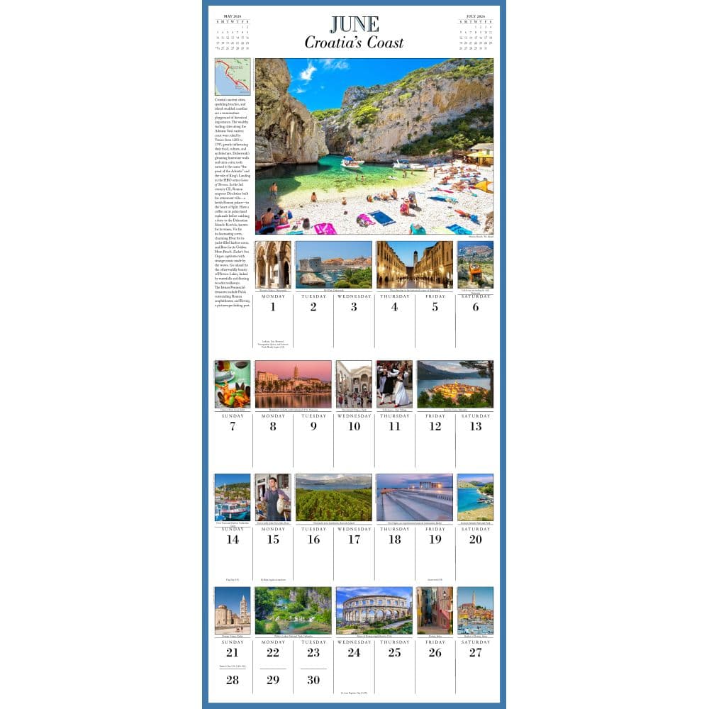 1000 Places To See 2026 Wall Calendar Fourth Alternate Image