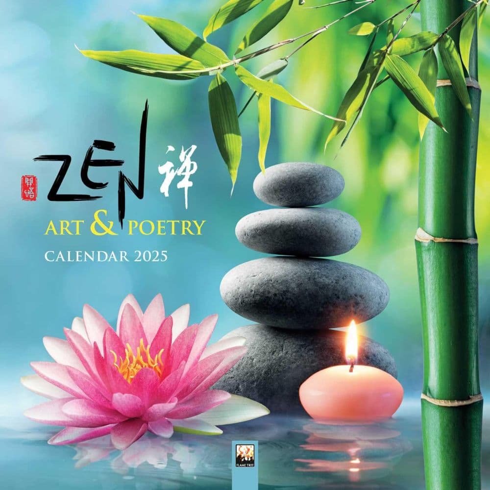 Zen Art & Poetry Wall Calendar 2025 Images References :