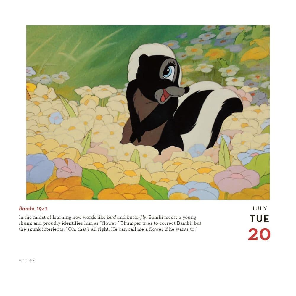 Disney A Year of Animation 2027 Desk Calendar Sixth Alternate Image