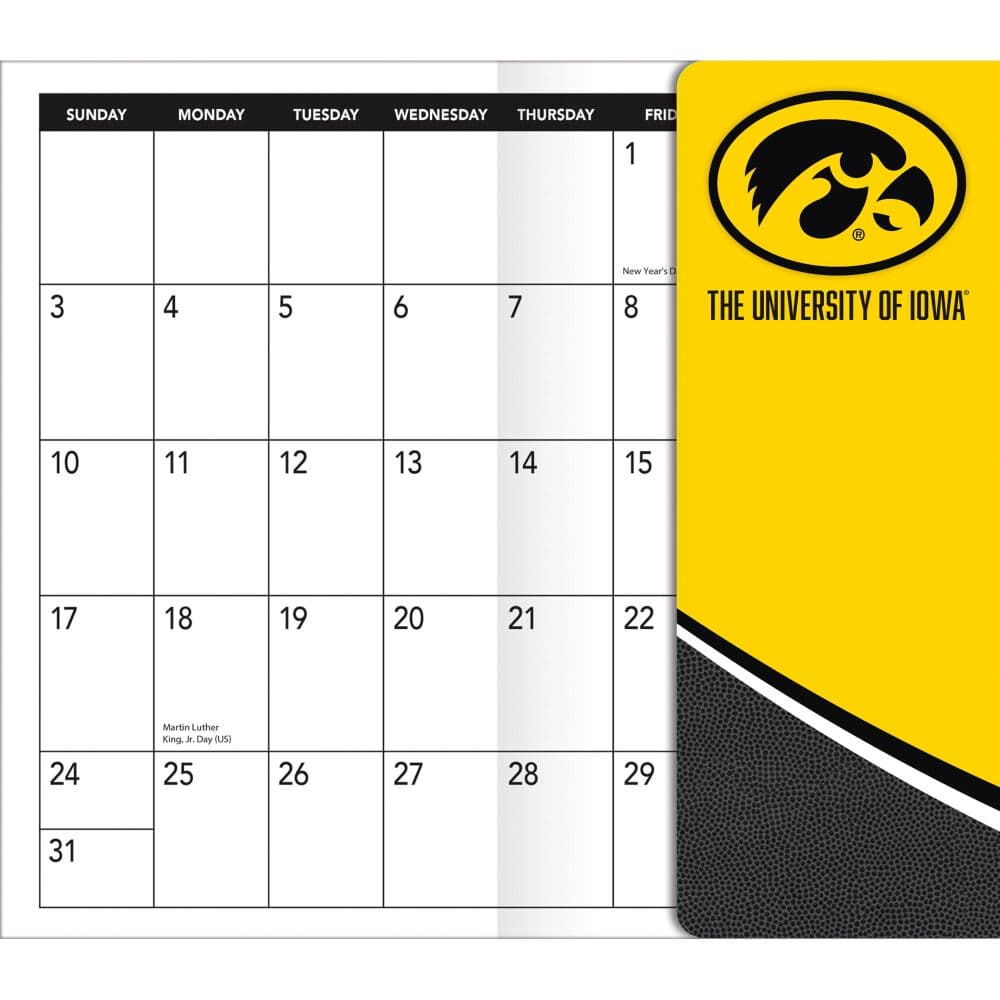 Iowa Hawkeyes 2027 17 Month Pocket Planner Fifth Alternate Image