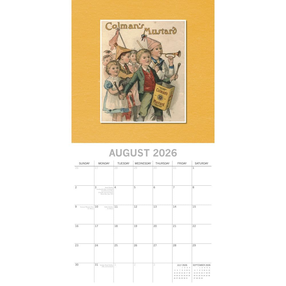 Classic Advertising 2026 Wall Calendar Third Alternate Image