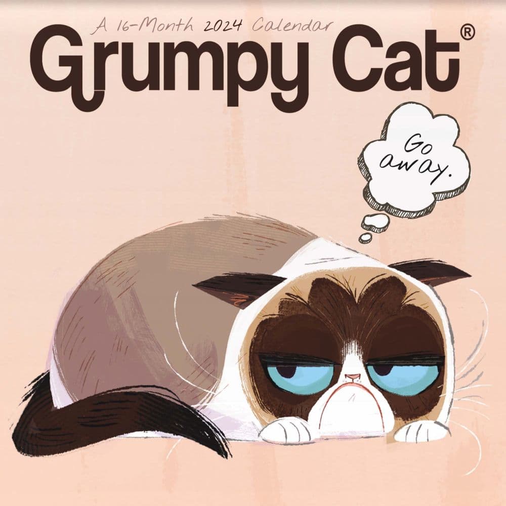 Grumpy Cat 2024 Mini Wall Calendar Main Image