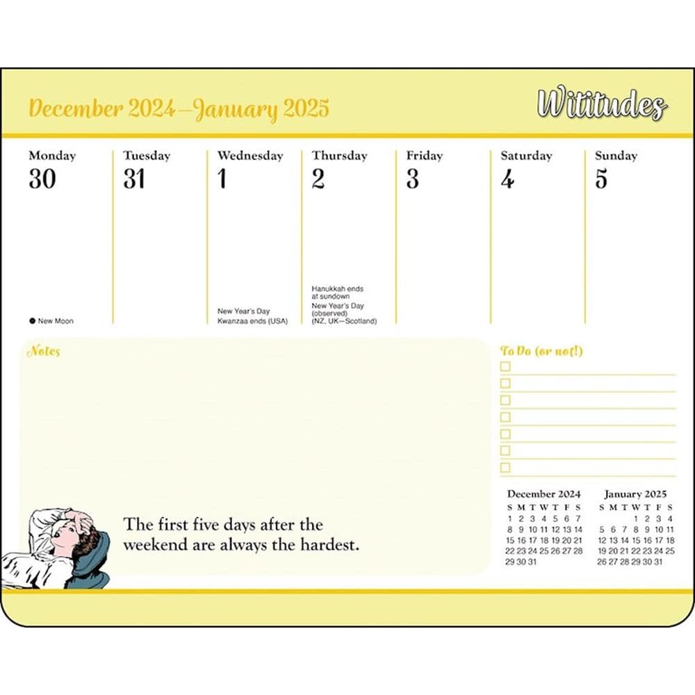 Wititudes 2025 Weekly Desk Pad Calendar First Alternate Image width=&quot;1000&quot; height=&quot;1000&quot;
