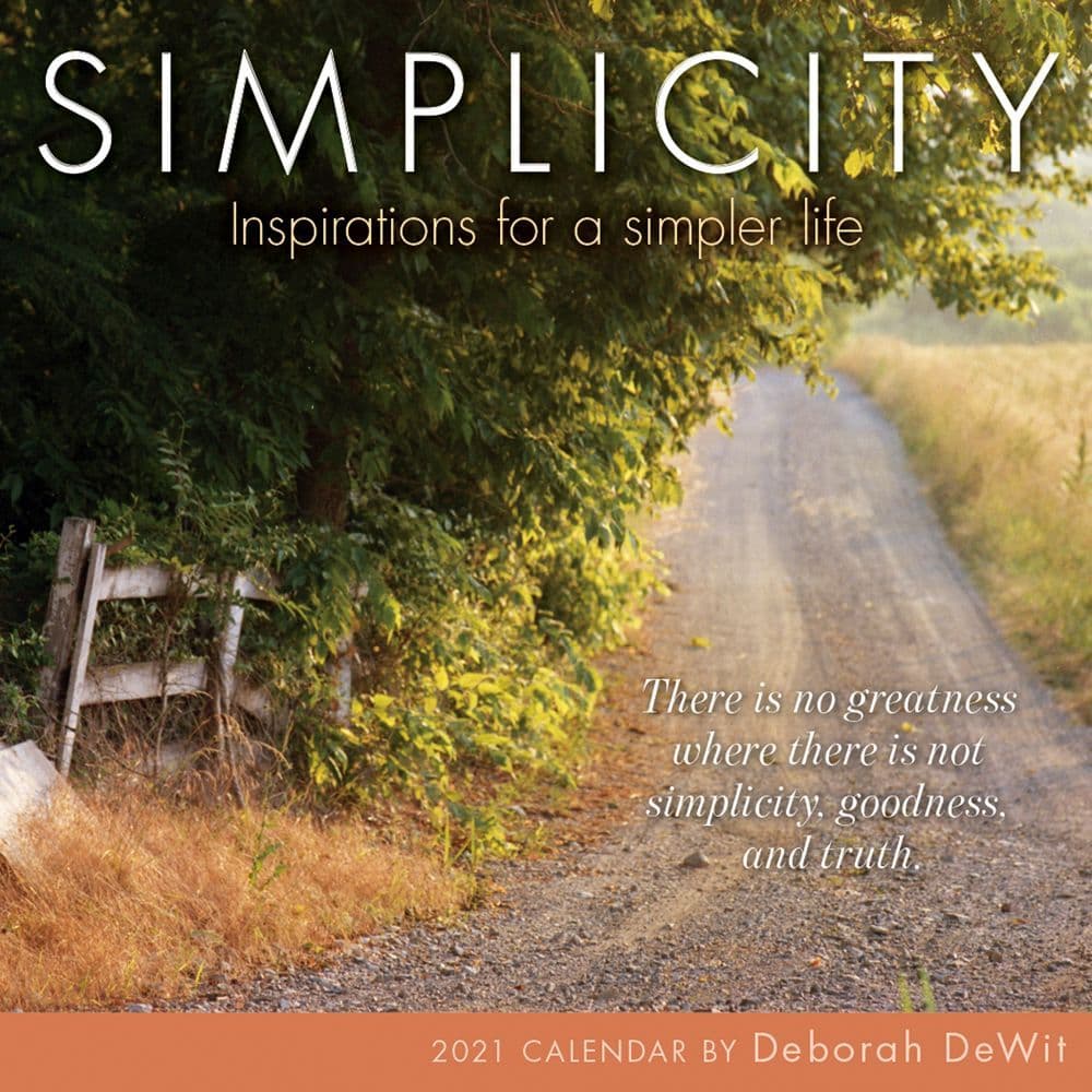 Simplicity Mini Wall Calendar - Calendars.com