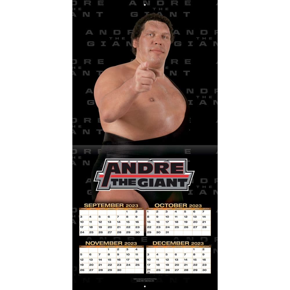 WWE Legends 2024 Wall Calendar Third Alternate Image width="1000" height="1000"