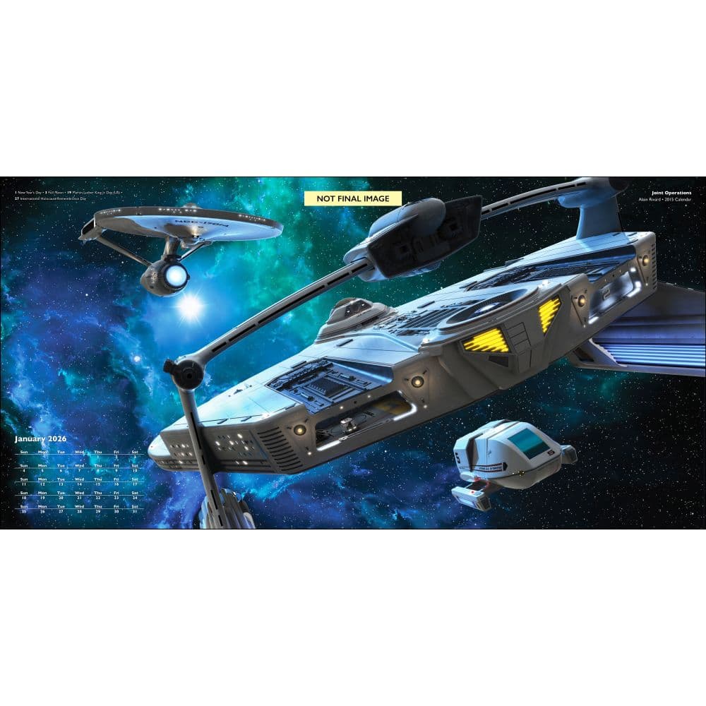 Star Trek Ships 2026 Wall Calendar Second Alternate Image