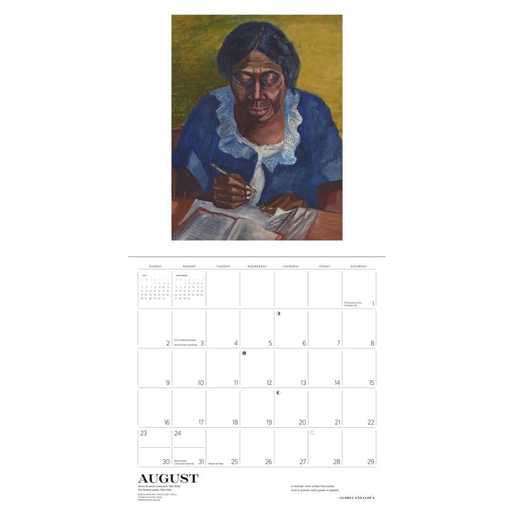 Reading Woman 2026 Wall Calendar Third Alternate Image