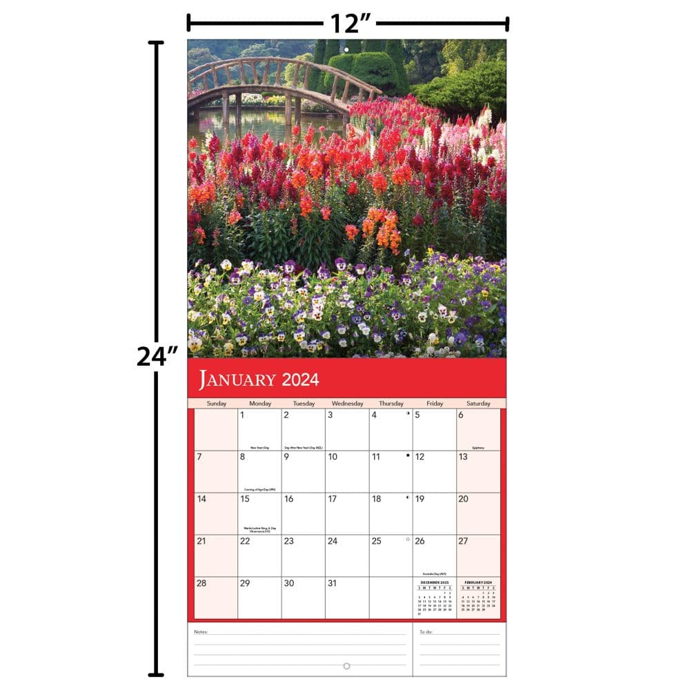 Gardens 2024 Wall Calendar
