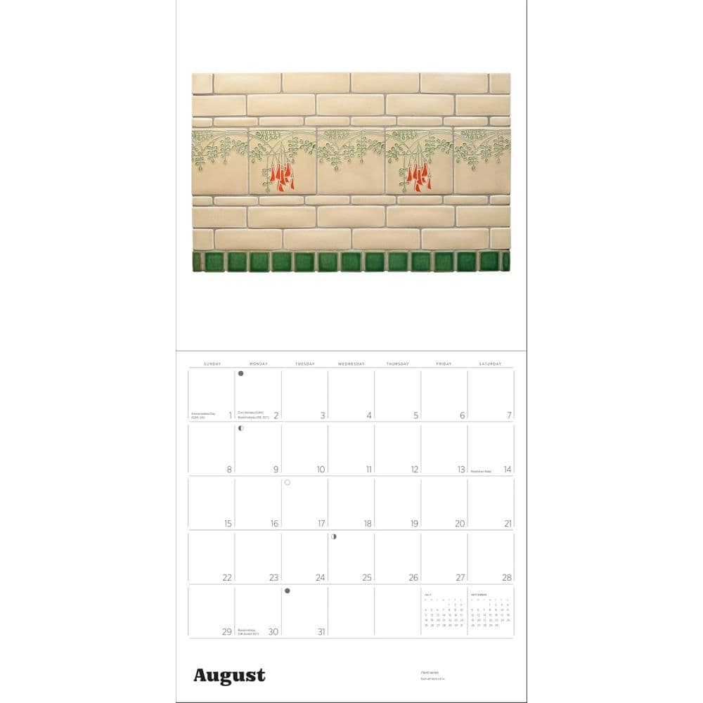 Motawi Tiles 2027 Wall Calendar Fifth Alternate Image